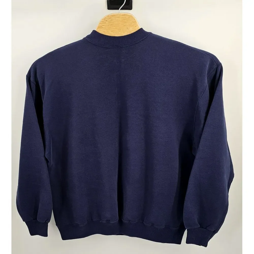Vintage 90s Dallas Cowboys Sweatshirt Blue Crewneck Men Size XL NFL USA Football